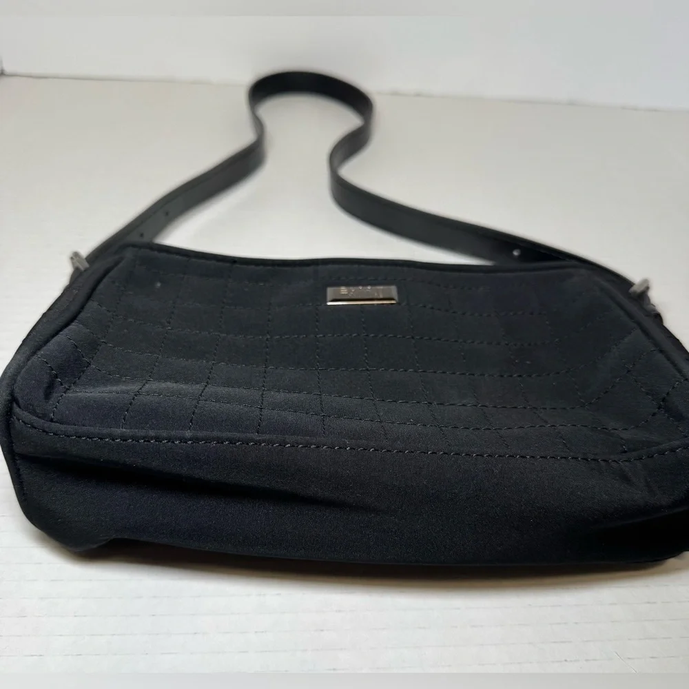 vintage Esprit black quilted shoulder bag y2k